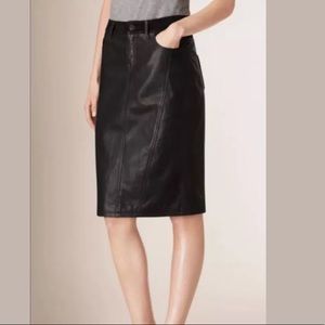 Burberry Brit leather pencil skirt